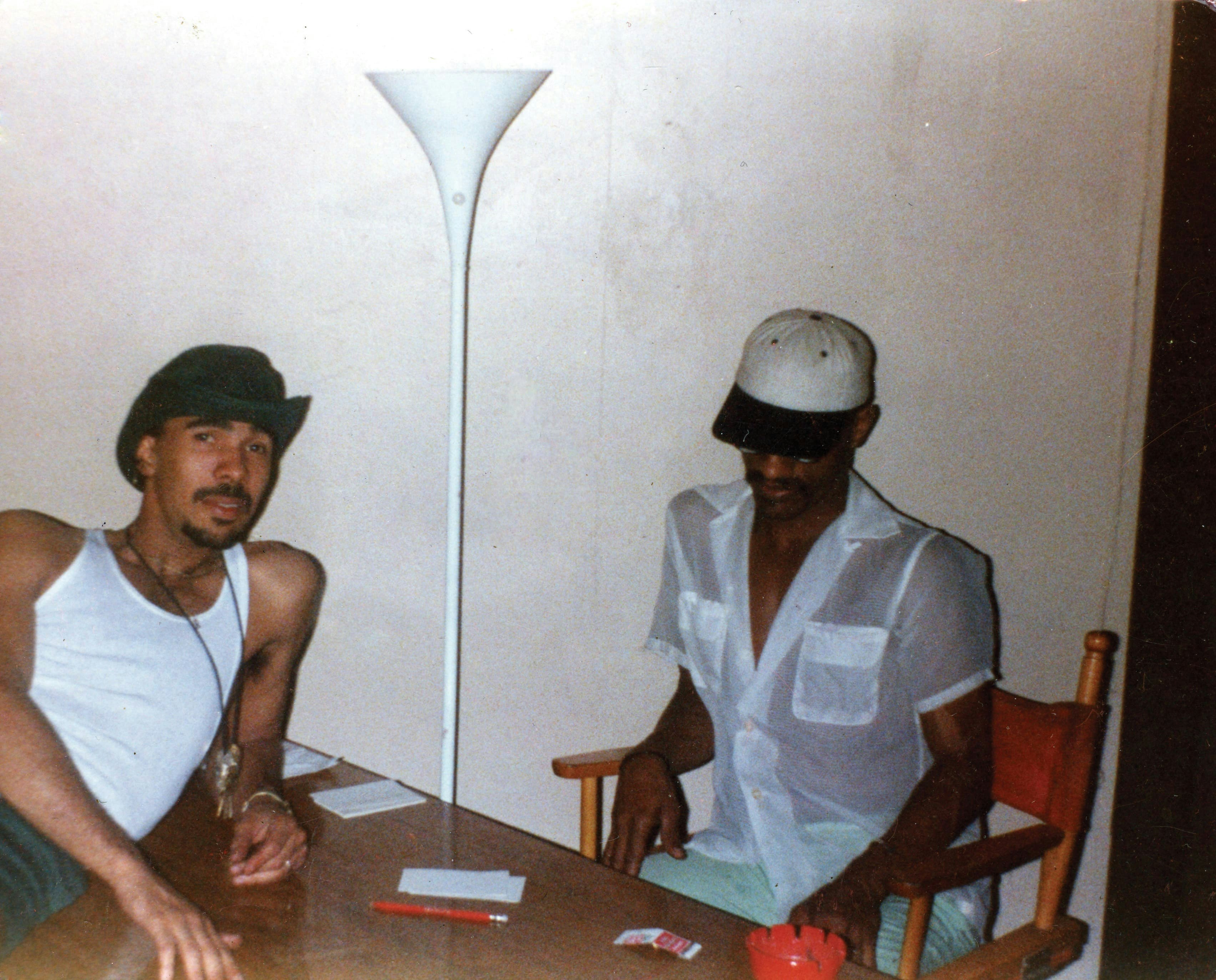 Ron Hardy and Robert Williams at the Music Box, circa 1986. Courtesy of Robert Williams.